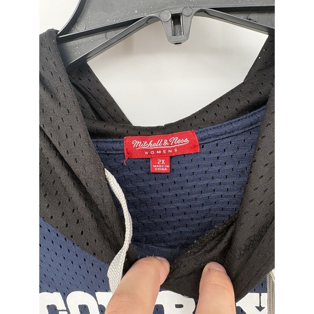 Mitchell And Ness Women’s Dallas Cowboy Long Sleeve Hooded Jersey Material Sz 2X - Picture 3 of 11